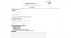Desktop Screenshot of gradeyourservice.com